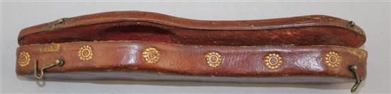 A late 17th / early 18th century folding travelling knife and fork, 6in.